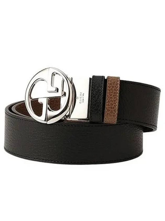 Men's GG Reversible Leather Belt Black Brown - GUCCI - BALAAN 1