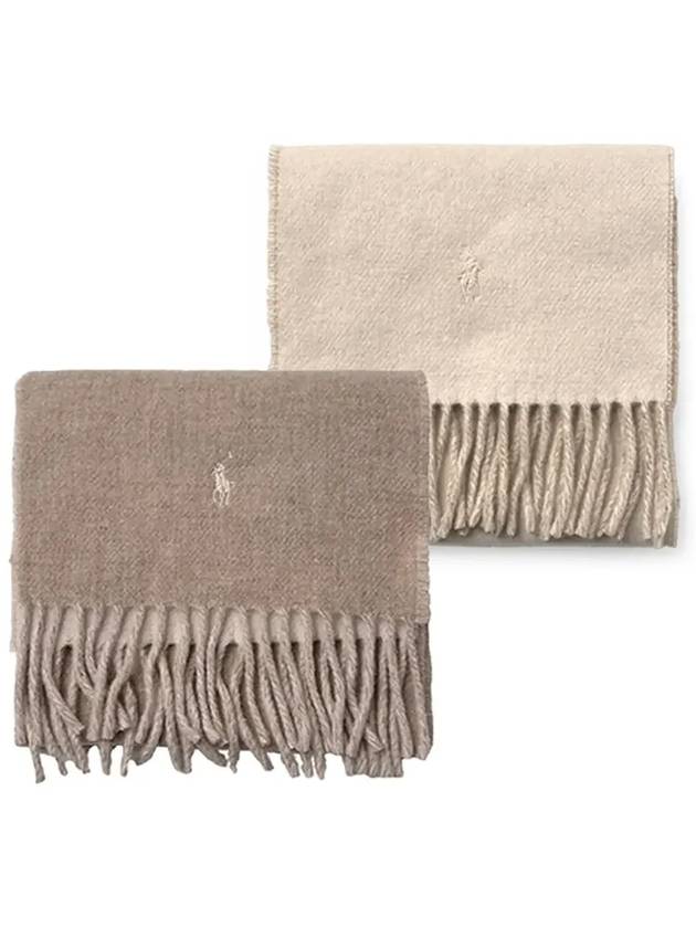 Classic Reversible Muffler Beige - POLO RALPH LAUREN - BALAAN 5