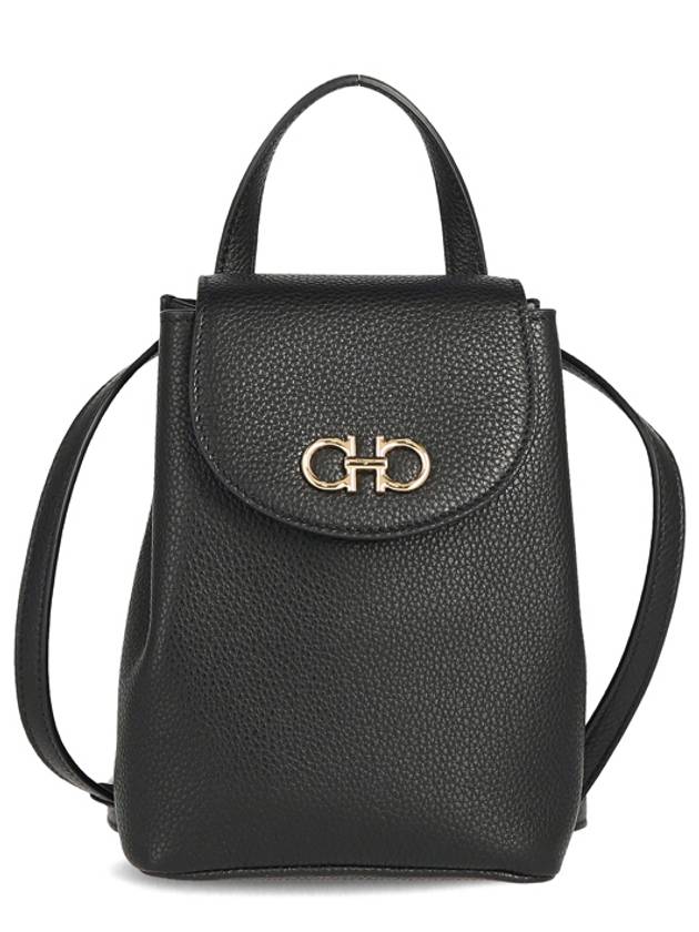 Salvatore Gancini mini bag black - SALVATORE FERRAGAMO - BALAAN.