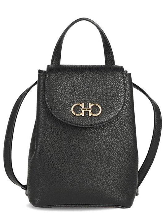 Salvatore Gancini mini bag black - SALVATORE FERRAGAMO - BALAAN.