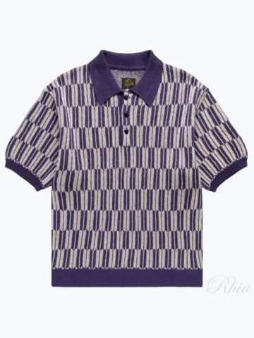 24 Polo Sweater Purple OT267 - NEEDLES - BALAAN 1