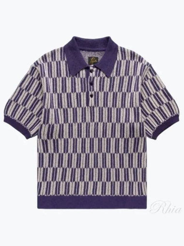 24 Polo Sweater Purple OT267 - NEEDLES - BALAAN 1