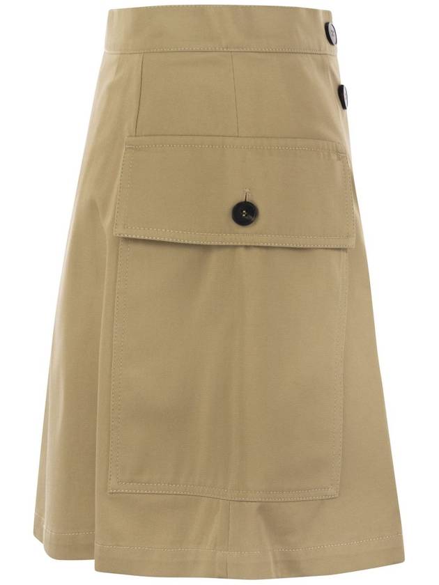 ZEBIO - Cotton gabardine short skirt - WEEKEND MAX MARA - BALAAN 3