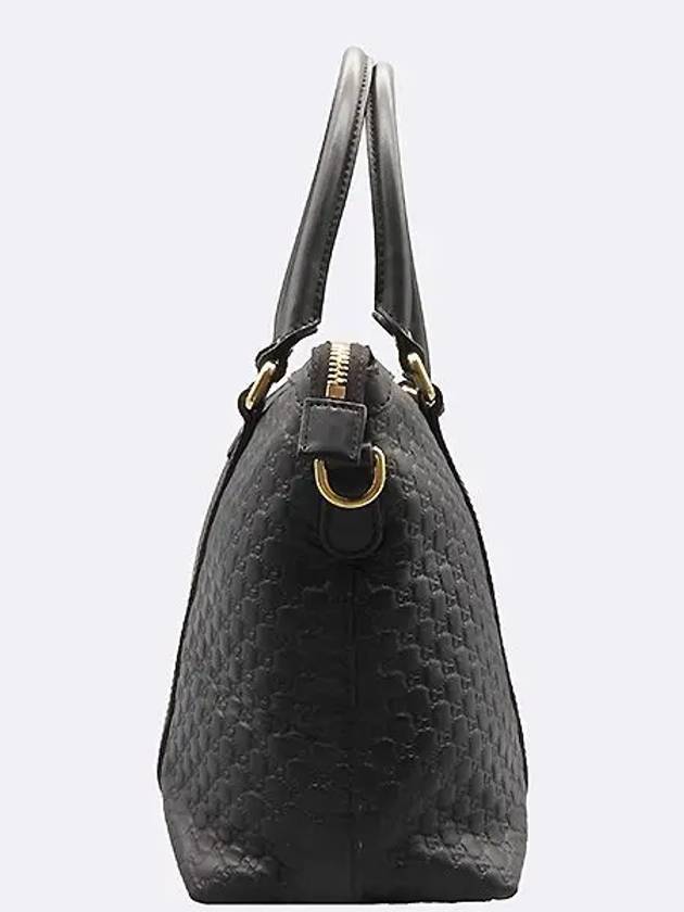 449656 Black Cima Leather Shopper Tote Bag Shoulder Strap - GUCCI - BALAAN 3