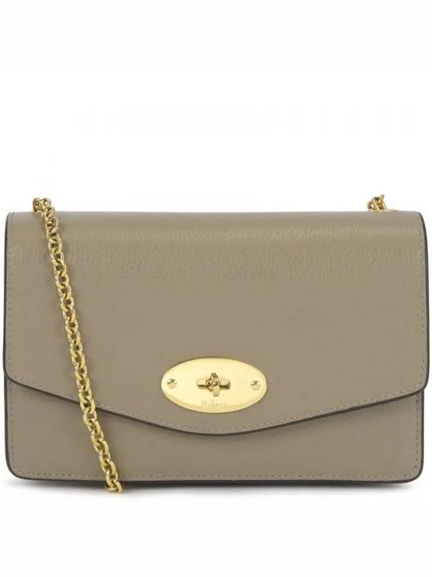 Darley Small Classic Chain Shoulder Bag Grey - MULBERRY - BALAAN 2