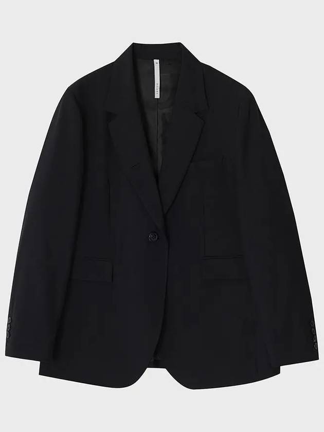 Summer Single Tailored Jacket Black - NOIRER FOR WOMEN - BALAAN 3