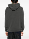 Compass Badge Cotton Hoodie Dark Grey - STONE ISLAND - BALAAN 4