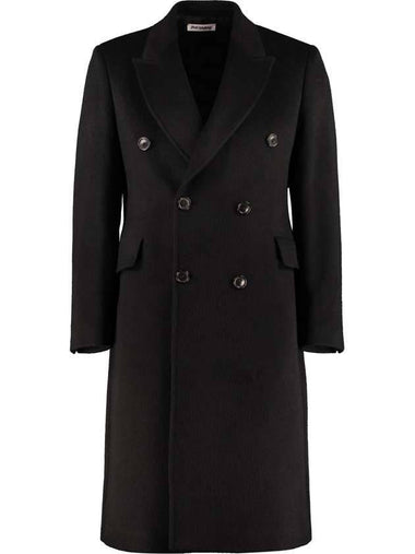 Men's Hairy Wool Whale Double Coat Black - OUR LEGACY - BALAAN 1