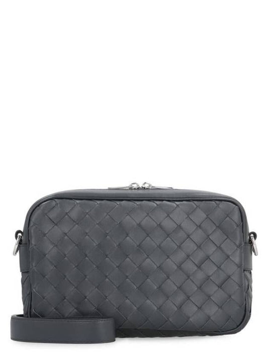 Intrecciato Camera Small Cross Bag Grey - BOTTEGA VENETA - BALAAN 1