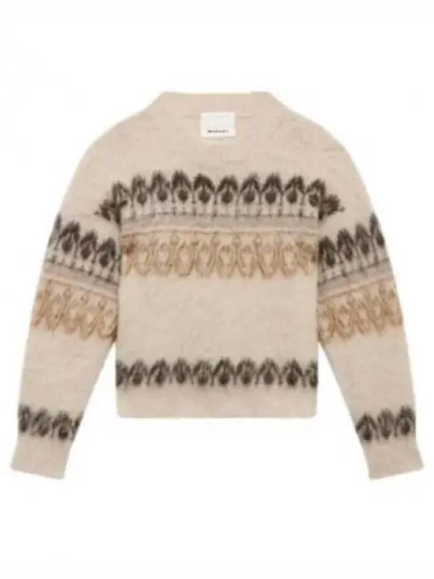 Dullyh Decorative Mohair Knit Top Khaki - ISABEL MARANT - BALAAN 2