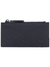 GG Rubber Effect Leather Zip Card Wallet Black - GUCCI - BALAAN 2