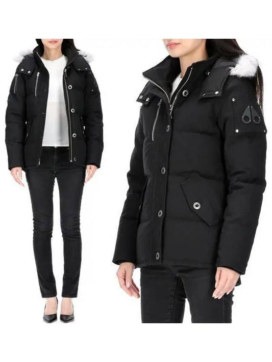 Original Threequarter Jacket White Fur Black - MOOSE KNUCKLES - BALAAN 2