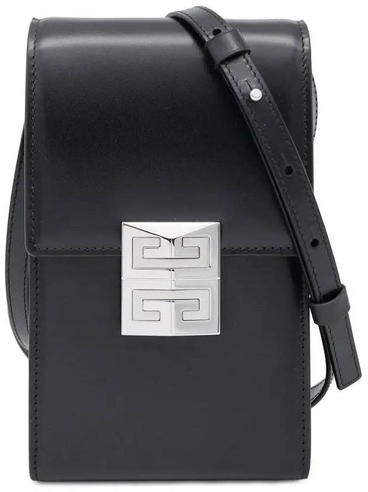 Box Leather Mini 4G Vertical Mini Bag Black - GIVENCHY - BALAAN 1