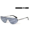 MCQ Eyewear Goggles Rimless Sunglasses Silver - ALEXANDER MCQUEEN - BALAAN 2