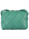 Cassette Intrecciato Small Cross Bag Green - BOTTEGA VENETA - BALAAN 2