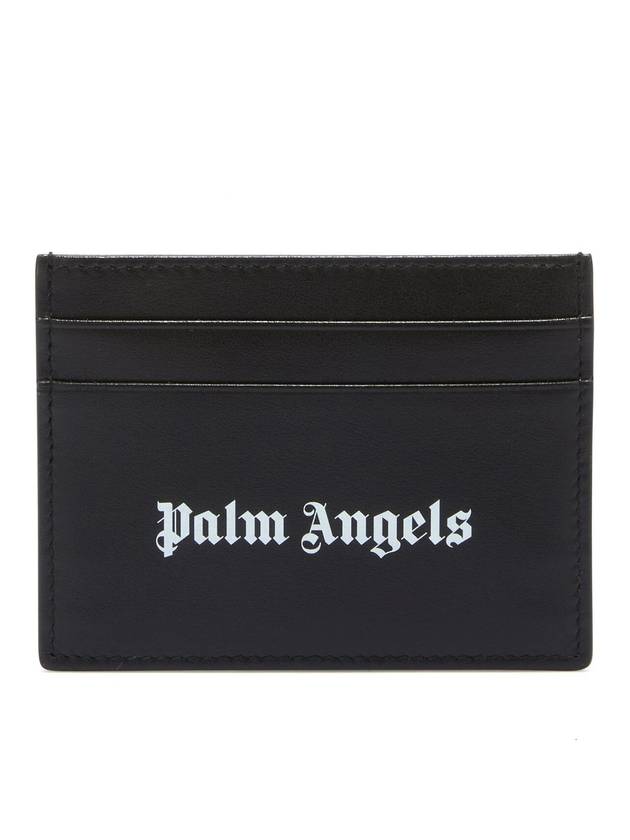 CLASSIC LOGO CARD HOLDER BLACK/WHITE - PALM ANGELS - BALAAN 1