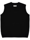 Basic font knit vest UNISEX BLACK TMFVN60109 - TRIMERE - BALAAN 3