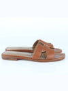 Oran slippers brown 37 240 - HERMES - BALAAN 6