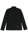 Functional thermal half neck knit BLACK - MONBIRDIE GOLF - BALAAN 4