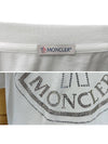 Women's Crystal Big Logo Short Sleeve T-Shirt Off-White - MONCLER - BALAAN 6