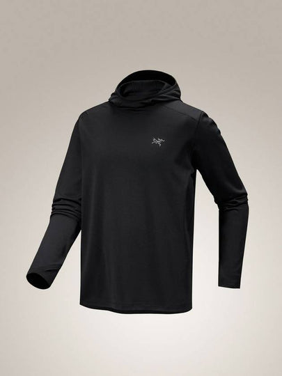 Cormac Heavyweight Hooded Long Sleeve T-Shirt Black - ARC'TERYX - BALAAN 2