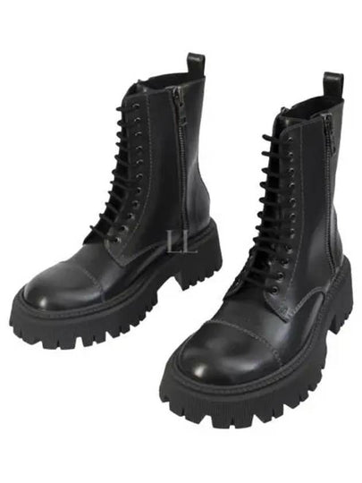 Tractor Lace-Up Middle Boots Black - BALENCIAGA - BALAAN 2