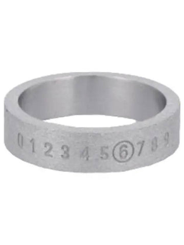 MM6 satin number logo ring Palladio - MAISON MARGIELA - BALAAN 1