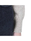 Women's Heart Logo Cashmere Knit Top Beige - AMI - 8