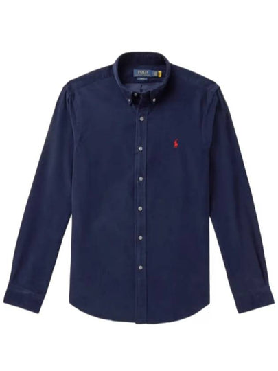 Polo Ralph Lauren Button Down Collar Cotton Corduroy Men s Shirt Navy - POLO RALPH LAUREN - BALAAN 2