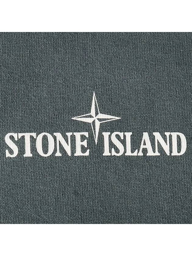 Stamp Two Print Short Sleeve T-Shirt Grey - STONE ISLAND - BALAAN 5
