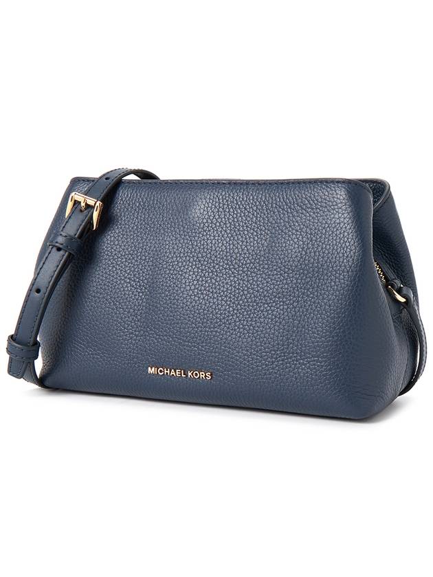 Grained Leather Cross Bag Navy - MICHAEL KORS - BALAAN 3