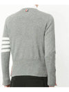 Diagonal Classic Cashmere Knit Top Light Grey - THOM BROWNE - BALAAN 3