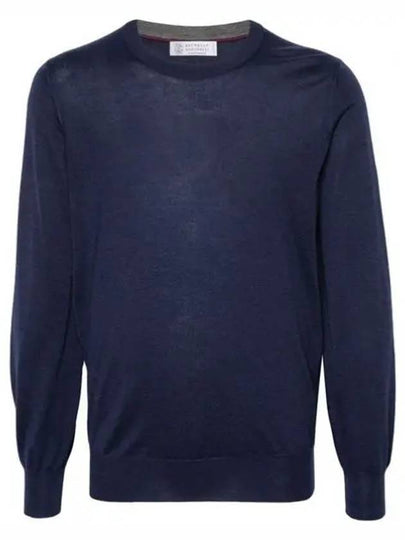 Cashmere Silk Knit Top Blue - BRUNELLO CUCINELLI - BALAAN 2