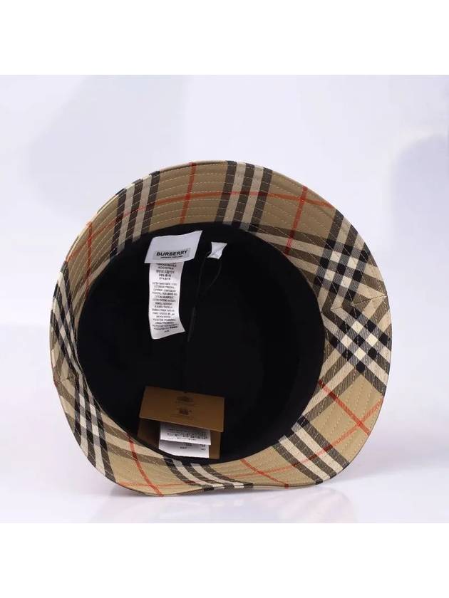 Vintage Check Technical Bucket Hat Beige - BURBERRY - BALAAN 3