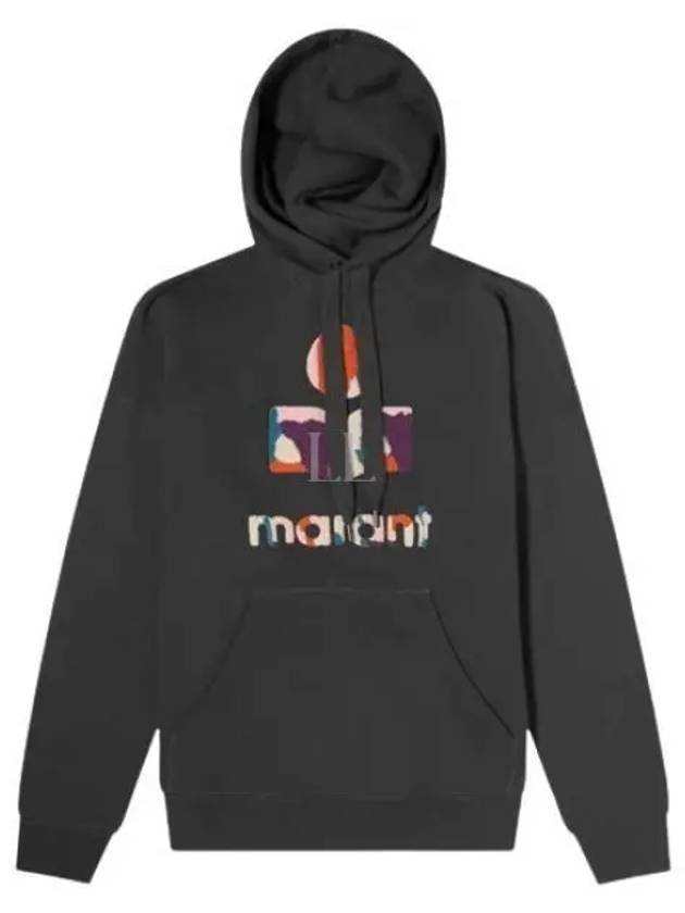 Mansel Big Logo Print Hoodie Fade Night - ISABEL MARANT - BALAAN 2