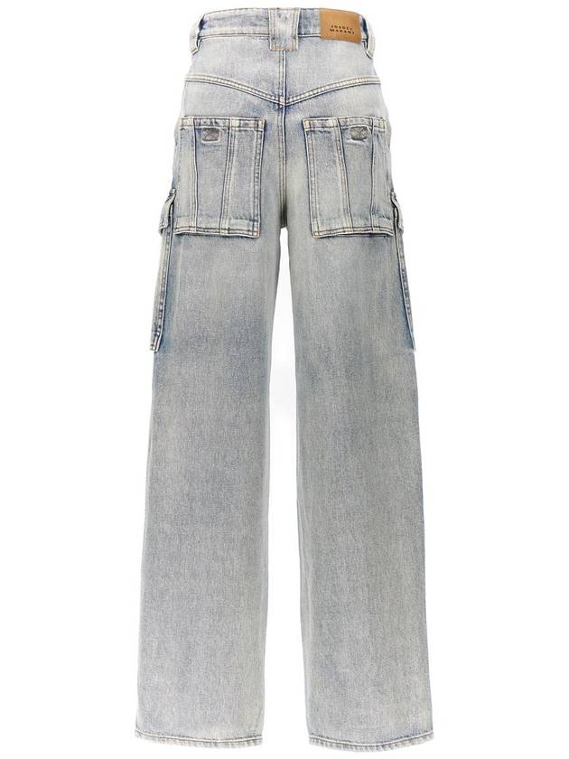 Denim Straight Pants PA0280FA B1H02E30LU BLUE - ISABEL MARANT ETOILE - BALAAN 3