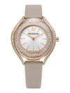 Crystal Aura Leather Watch Rose Gold - SWAROVSKI - BALAAN 3