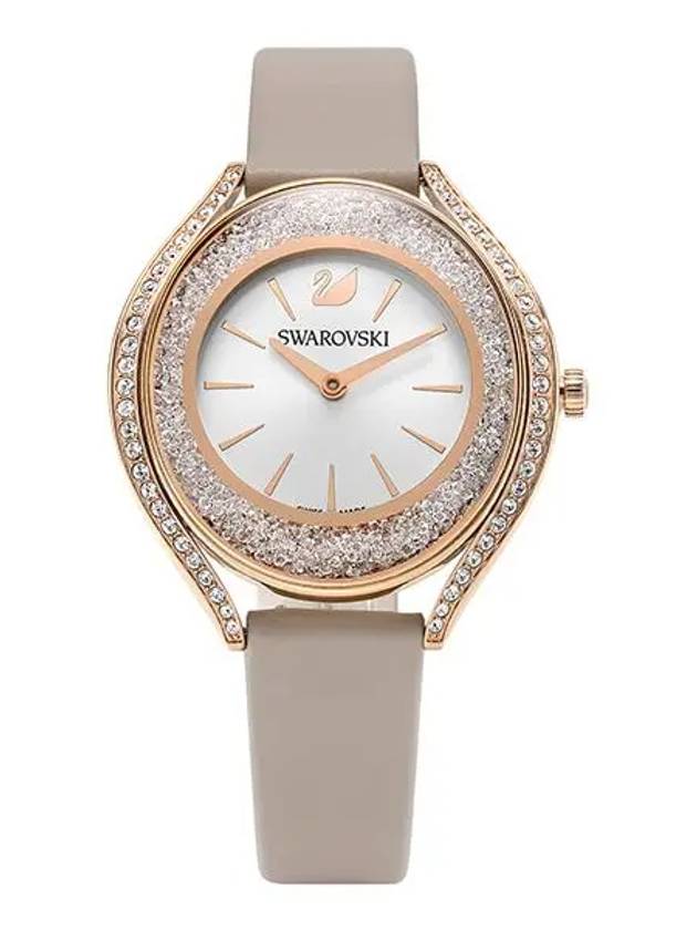 Crystal Aura Leather Watch Rose Gold - SWAROVSKI - BALAAN 3