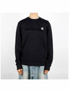 Logo Patch Sweatshirt Night Blue - MONCLER - BALAAN 3