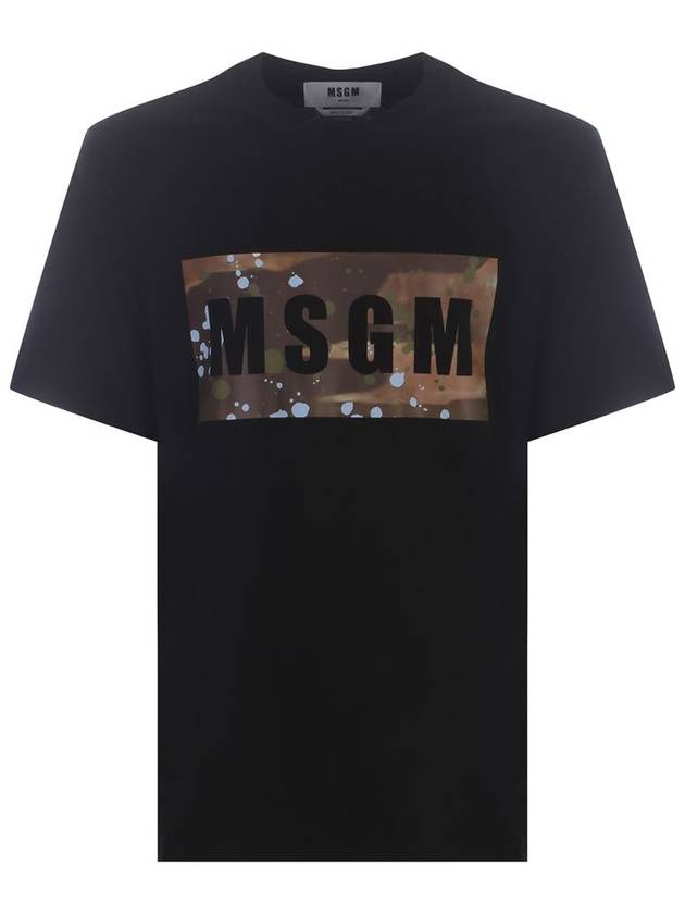 Short Sleeve T-Shirt 3640MM138247002 99 Black - MSGM - BALAAN 2