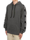 Logo Tape Hoodie Grey - HUGO BOSS - BALAAN 3