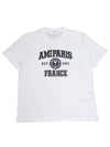 Varsity Logo Short Sleeve T-Shirt White - AMI - BALAAN 2