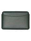 Embossed Logo Molded Structured Calfskin Card Holder Green - LEMAIRE - BALAAN 2