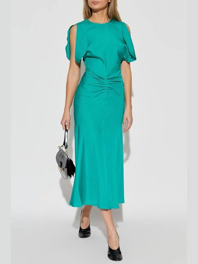 Victoria Beckham Draped Dress, Women's, Green - VICTORIA BECKHAM - BALAAN 2