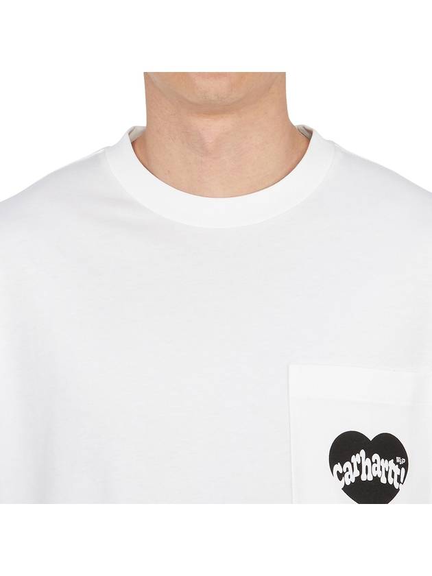 24 F W Carhartt Cotton T-Shirt WITH FRONTAL AMOUR LOGO I03367500AXX B0651173280 - CARHARTT WIP - BALAAN 6