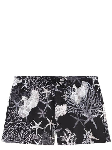 VERSACE SWIM SHORTS CORAL ALL OVER PRINT - VERSACE - BALAAN 1