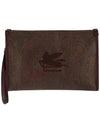 Paisley Clutch Bag Brown - ETRO - BALAAN 1