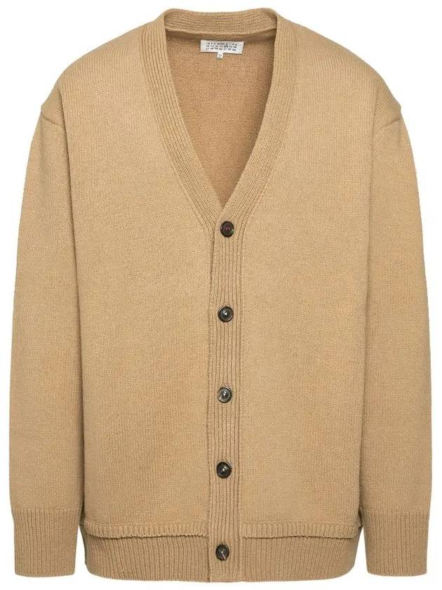 Elbow Patch Cardigan Beige - MAISON MARGIELA - BALAAN 2