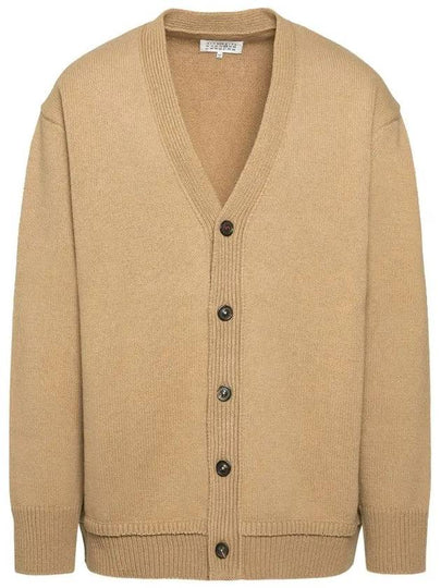 Elbow Patch Cardigan Beige - MAISON MARGIELA - BALAAN 2