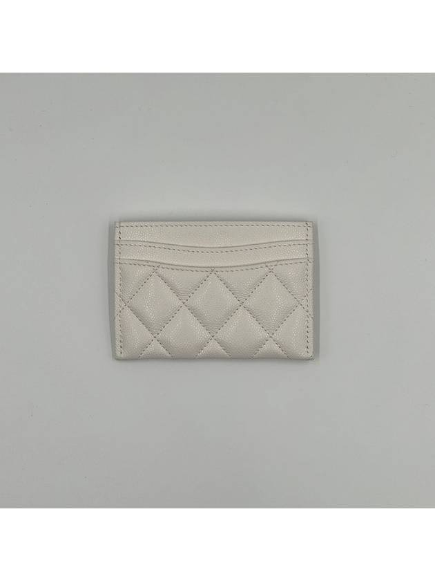 Women's Classic Gold CC Logo Card Wallet White - CHANEL - BALAAN 4